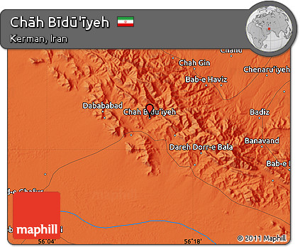 Political Map of Chāh Bīdū'īyeh