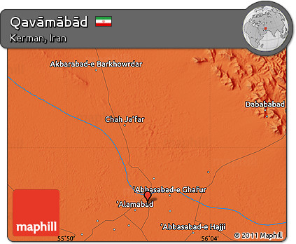 Political Map of Qavāmābād