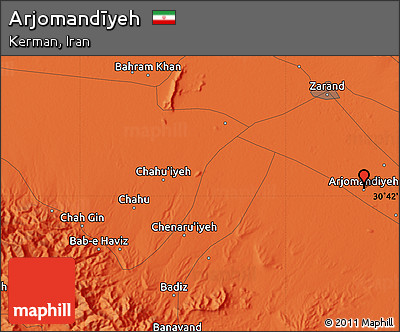 Political Map of Arjomandīyeh