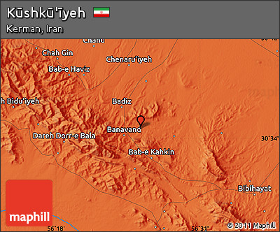 Political Map of Kūshkū'īyeh