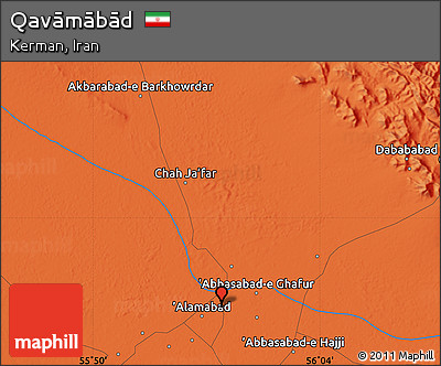 Political Map of Qavāmābād