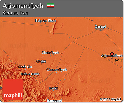Political Map of Arjomandīyeh