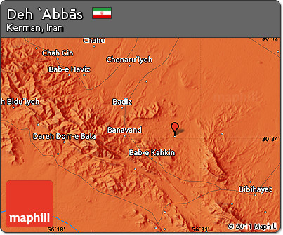 Political Map of Deh `Abbās