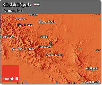 Political Map of Kūshkū'īyeh