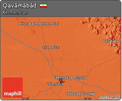Political Map of Qavāmābād