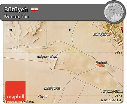 Satellite Map of Būtūyeh