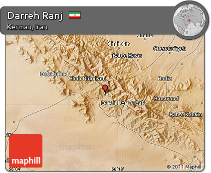 Satellite Map of Darreh Ranj