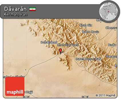 Satellite Map of Dāvarān