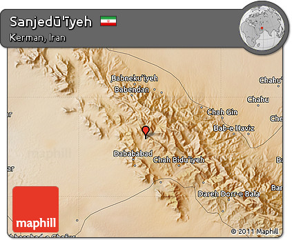Satellite Map of Sanjedū'īyeh