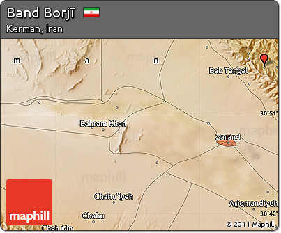 Satellite Map of Band Borjī