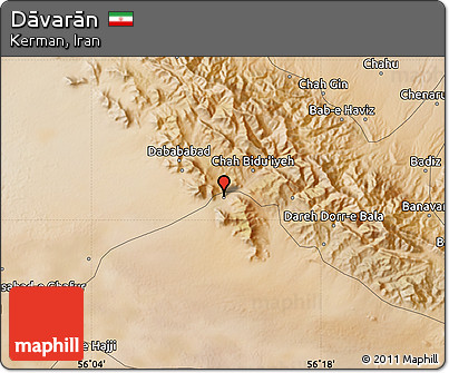 Satellite Map of Dāvarān