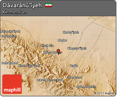 Satellite Map of Dāvarānū'īyeh