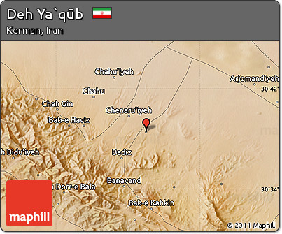 Satellite Map of Deh Ya`qūb
