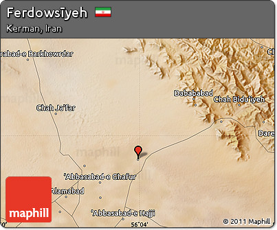 Satellite Map of Ferdowsīyeh