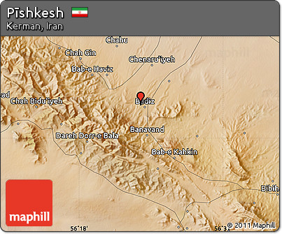 Satellite Map of Pīshkesh