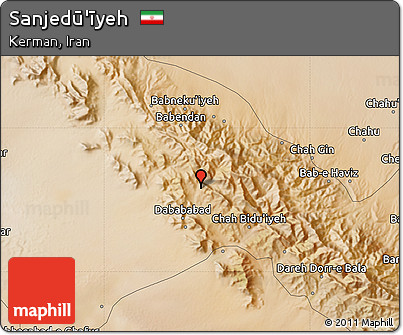 Satellite Map of Sanjedū'īyeh
