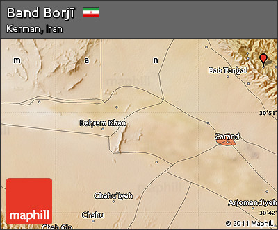 Satellite Map of Band Borjī