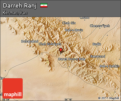 Satellite Map of Darreh Ranj