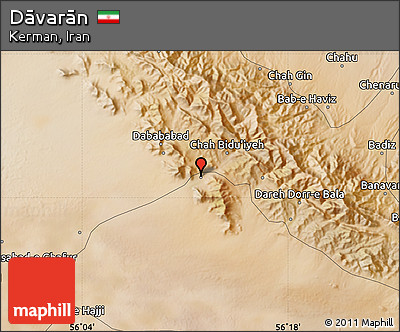 Satellite Map of Dāvarān