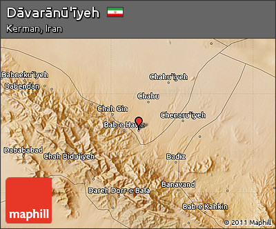 Satellite Map of Dāvarānū'īyeh
