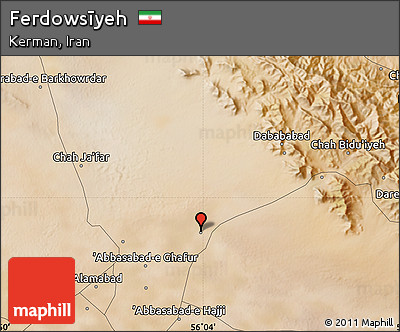 Satellite Map of Ferdowsīyeh