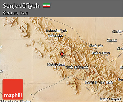 Satellite Map of Sanjedū'īyeh