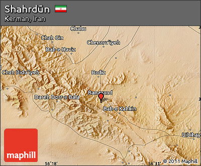 Satellite Map of Shahrdūn