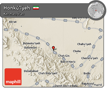 Shaded Relief Map of Honkū'īyeh