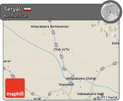 Shaded Relief Map of Seryāl