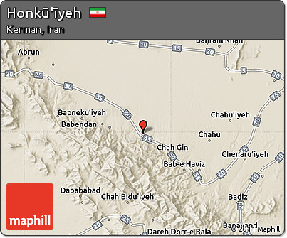 Shaded Relief Map of Honkū'īyeh
