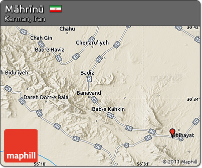 Shaded Relief Map of Māhrīnū