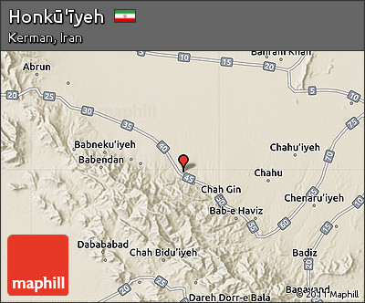 Shaded Relief Map of Honkū'īyeh