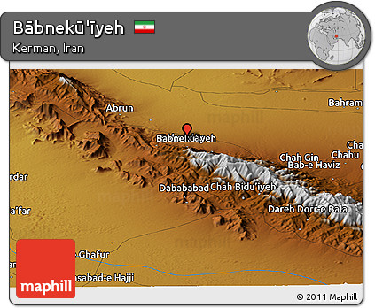 Physical Panoramic Map of Bābnekū'īyeh