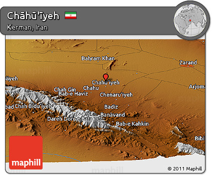 Physical Panoramic Map of Chāhū'īyeh