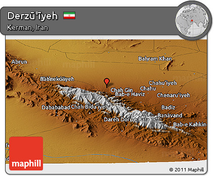 Physical Panoramic Map of Derzū'īyeh