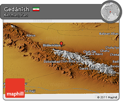 Physical Panoramic Map of Gedānīsh