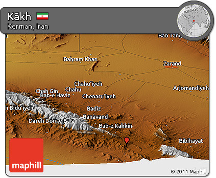 Physical Panoramic Map of Kākh