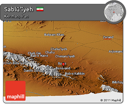 Physical Panoramic Map of Sablū'īyeh