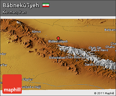 Physical Panoramic Map of Bābnekū'īyeh