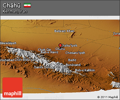 Physical Panoramic Map of Chāhū