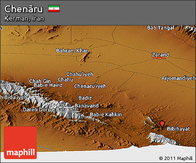 Physical Panoramic Map of Chenāru