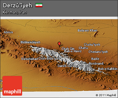 Physical Panoramic Map of Derzū'īyeh