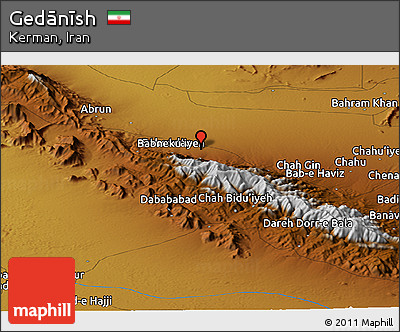Physical Panoramic Map of Gedānīsh