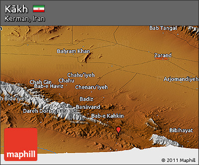 Physical Panoramic Map of Kākh
