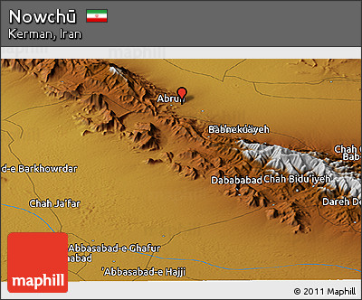Physical Panoramic Map of Nowchū