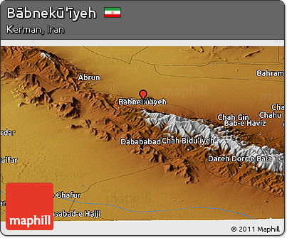 Physical Panoramic Map of Bābnekū'īyeh