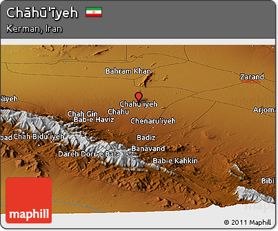 Physical Panoramic Map of Chāhū'īyeh