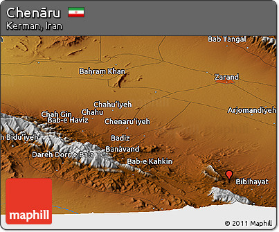 Physical Panoramic Map of Chenāru