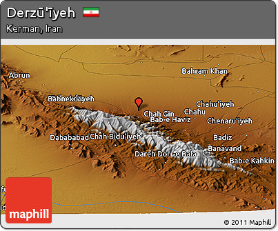 Physical Panoramic Map of Derzū'īyeh