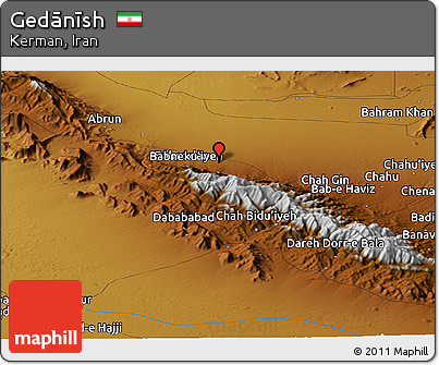 Physical Panoramic Map of Gedānīsh